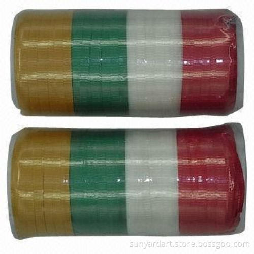 Crimped Curling Ribbon Spool, Measures 5mm x 20m x 4 Colors